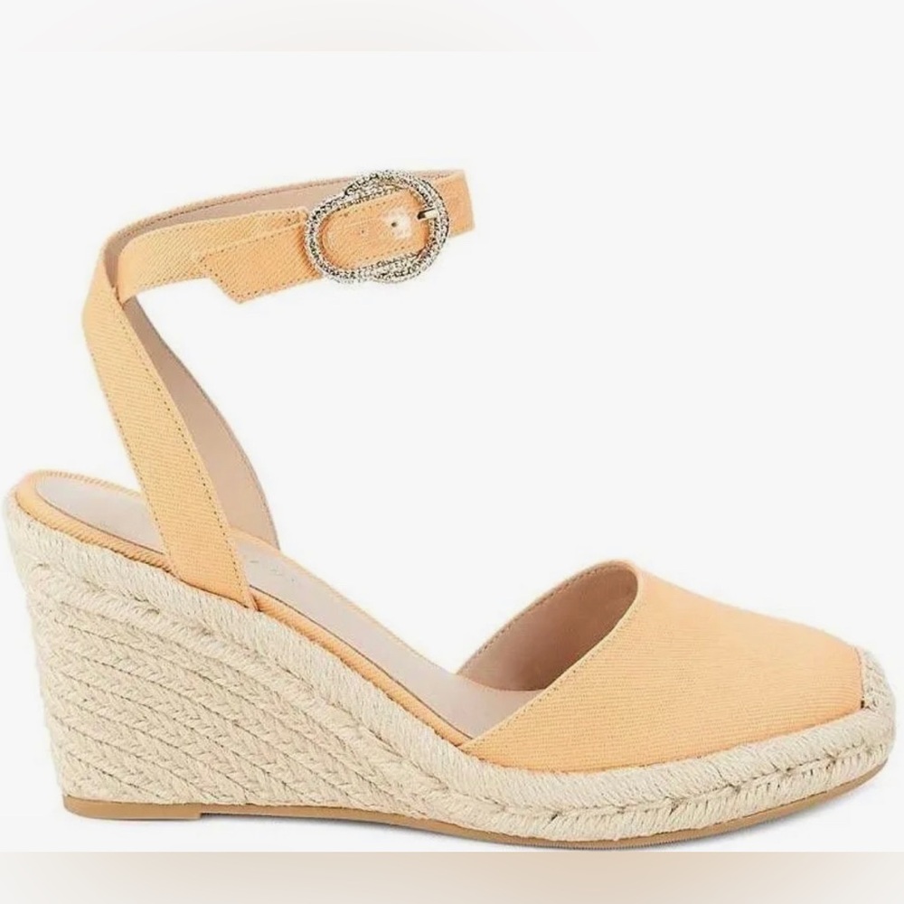 NWOT/EUC Stuart Weitzman Orange Espadrilles Platform Wedge Sandal